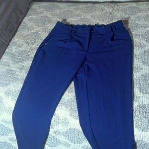 Anne Klein Blue Pants, Size 8, Made In Indonesia